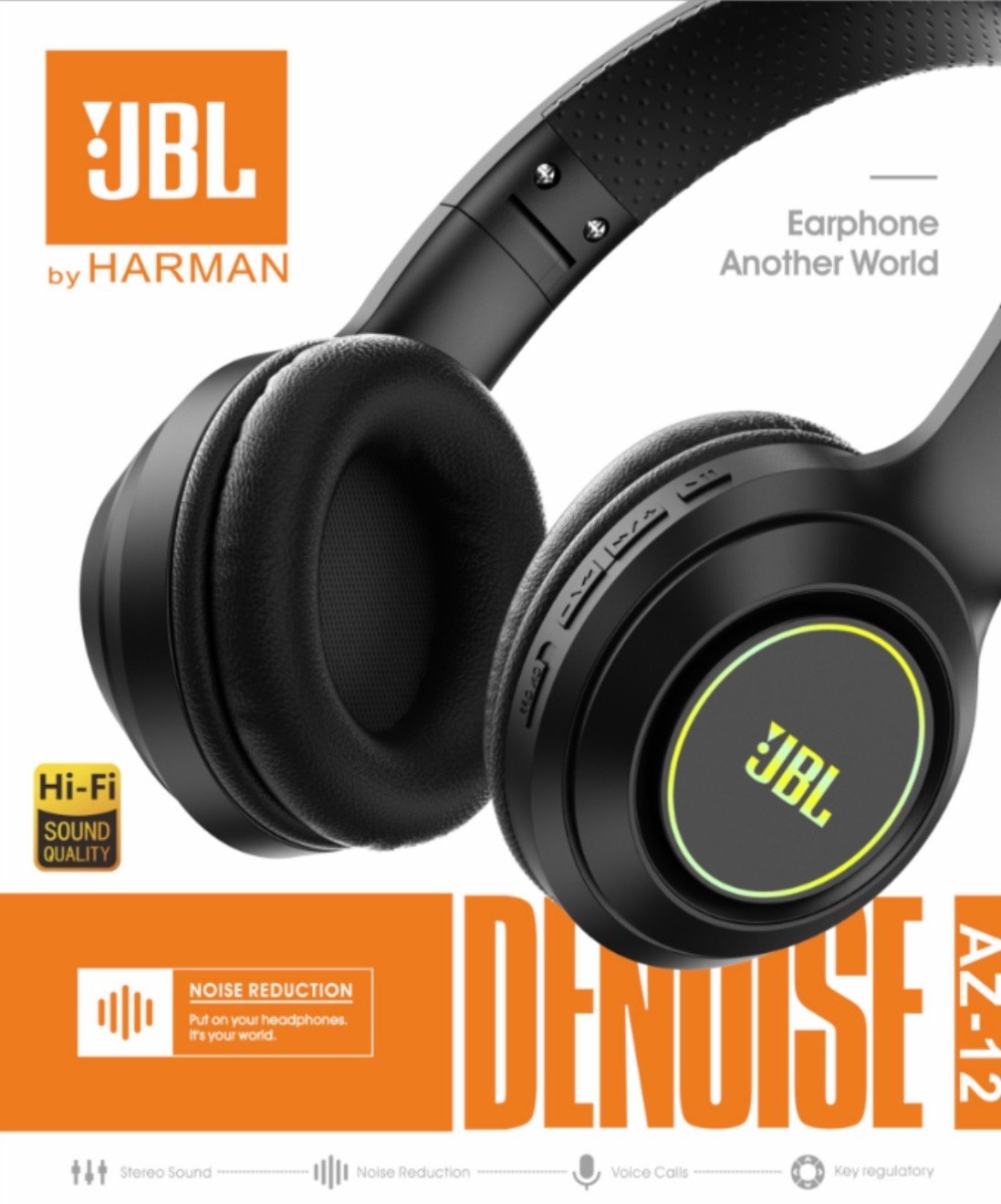 JBL DENOISE AZ-12 Wireless Hi-Fi Headphones